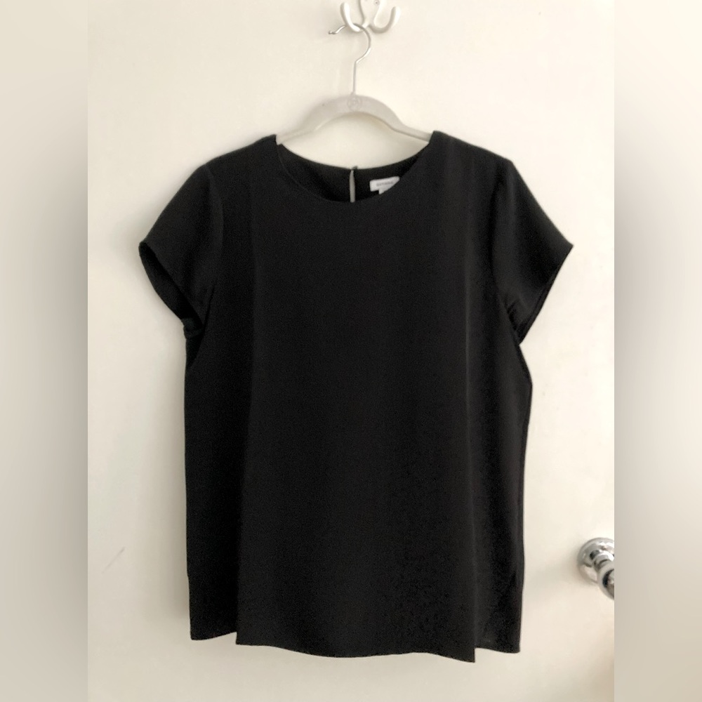 Silk Tee Cuyana Black Small